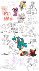 Size: 2000x3625 | Tagged: artist:whisperseas, brother and sister, bust, changepony, chessboard, chest fluff, derpibooru import, disguise, disguised changeling, female, hybrid, interspecies offspring, male, mother and daughter, mouth hold, noisemaker, oc, oc:ariadne, oc:chitin, oc:harvest apple, oc:hearth apple, oc:jadeite, oc:kalypso, oc:nymph, oc:stormhoof, oc:sugar plum, oc:taffy twirl, oc:tizoc, oc:topaz apple, oc x oc, offspring, offspring shipping, offspring's offspring, parent:ahuizotl, parent:big macintosh, parent:daring do, parent:discord, parent:fluttershy, parent:iron will, parent:king sombra, parent:marble pie, parent:oc:peachy keen, parent:oc:princess iridescence, parent:oc:prism bolt, parent:oc:turquoise blitz, parent:party favor, parent:pinkie pie, parent:princess celestia, parent:queen chrysalis, parents:chrysombra, parents:darizotl, parents:dislestia, parents:ironshy, parents:marblemac, parents:oc x oc, parents:partypie, queen chrysalis, safe, scruff, shipping, siblings, simple background, sketch, sketch dump, snuggling, straight, white background