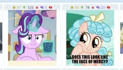 Size: 486x278 | Tagged: cozybetes, cozy glow, cute, derpibooru, derpibooru import, edit, edited screencap, face of mercy, female, filly, hilarious in hindsight, i mean i see, juxtaposition, juxtaposition win, marks for effort, meme, meta, pure unfiltered evil, safe, screencap, starlight glimmer