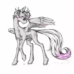 Size: 1080x1080 | Tagged: safe, artist:madhotaru, derpibooru import, oc, unofficial characters only, pegasus, pony, anorexic, solo