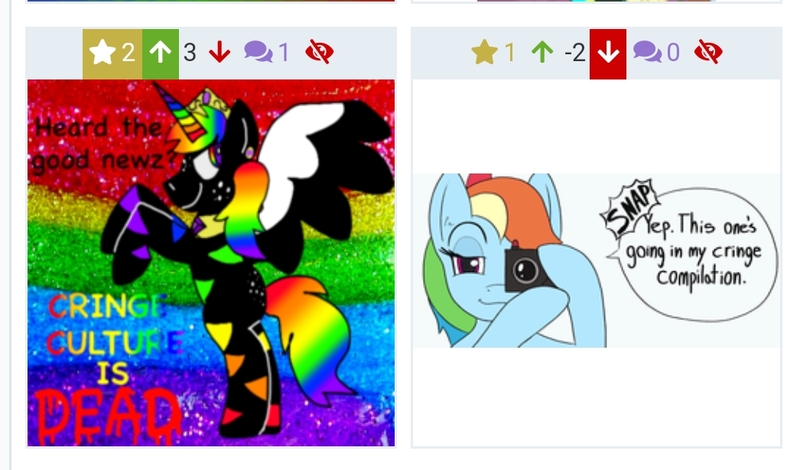 Size: 1046x615 | Tagged: artist:c0lorcore, artist:infrayellow, derpibooru, derpibooru import, irony, juxtaposition, juxtaposition win, meme, meta, oc, rainbow dash, safe