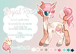 Size: 700x500 | Tagged: safe, artist:fursalot, derpibooru import, oc, oc:royal rose, unofficial characters only, pony, unicorn, leonine tail, smiling, solo
