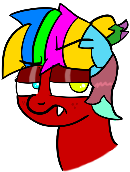 Size: 3004x3978 | Tagged: safe, artist:faintshadow, derpibooru import, oc, oc:barf, unofficial characters only, dragonhorse, female, heterochromia, image, png, simple background, solo, transparent background