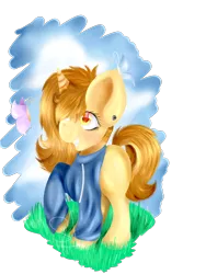 Size: 2448x3264 | Tagged: safe, artist:solsitodb, derpibooru import, oc, unofficial characters only, pony, unicorn, clothes, dress, female, flushed face, mare, ponysona, simple background, solo, transparent background