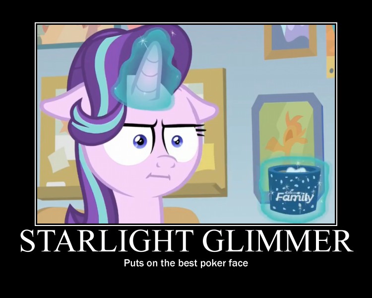 Size: 750x600 | Tagged: derpibooru import, edit, edited screencap, empathy cocoa, faic, :i, i mean i see, marks for effort, motivational poster, safe, screencap, solo, starlight glimmer