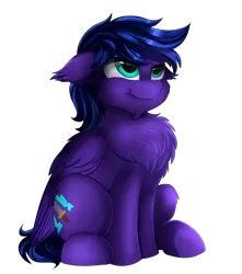 Size: 3405x3856 | Tagged: safe, artist:pridark, derpibooru import, oc, unofficial characters only, pegasus, pony, chest fluff, commission, floppy ears, male, simple background, sitting, solo, stallion, transparent background