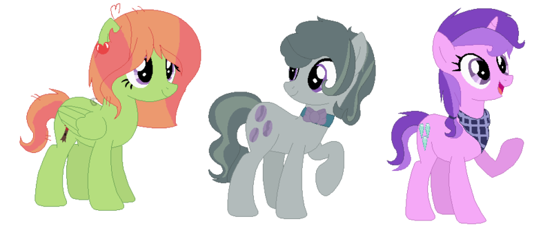 Size: 983x407 | Tagged: safe, artist:skystar20, derpibooru import, amethyst star, marble pie, tree hugger, pony, alternate hairstyle, alternate universe, base used, pegasus tree hugger, race swap, simple background, transparent background