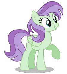 Size: 4513x5021 | Tagged: safe, artist:dragonchaser123, derpibooru import, violet twirl, pegasus, pony, non-compete clause, absurd resolution, background pony, female, friendship student, mare, raised hoof, simple background, smiling, solo, transparent background, vector