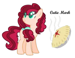 Size: 1182x913 | Tagged: safe, artist:crystalponyart7669, derpibooru import, oc, oc:cinnamon pie, earth pony, pony, colored pupils, cutie mark, female, magical lesbian spawn, mare, offspring, parent:cherry jubilee, parent:pinkie pie, parents:cherrypie, simple background, solo, transparent background