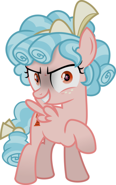 Size: 5294x8435 | Tagged: safe, artist:jhayarr23, derpibooru import, cozy glow, pegasus, pony, marks for effort, absurd resolution, bow, cozy glow is best facemaker, cozy glow's true goal, crazy glow, female, filly, foal, freckles, hair bow, raised hoof, simple background, solo, tail bow, transparent background, vector