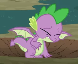 Size: 802x661 | Tagged: cropped, derpibooru import, dragon, eyes closed, male, molt down, safe, screencap, solo, spike, winged spike, wings