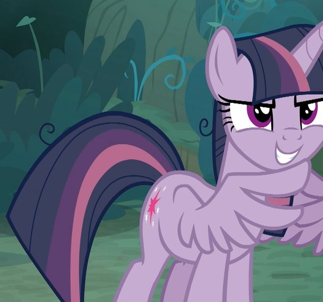 Size: 771x720 | Tagged: alicorn, clone, cropped, derpibooru import, evil, evil grin, gendo pose, grin, mean twilight sparkle, safe, screencap, smiling, solo, the mean 6, wing hands