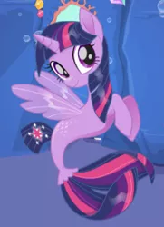 Size: 281x388 | Tagged: alicorn, artist:user15432, derpibooru import, enjoy dressup, fins, fin wings, fish tail, hasbro, hasbro studios, my little pony: the movie, safe, sea ponies, seaponified, seapony (g4), seapony twilight, species swap, spoiler:my little pony the movie, tail, twilight sparkle, twilight sparkle (alicorn), wings