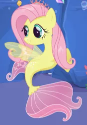 Size: 285x408 | Tagged: safe, artist:user15432, derpibooru import, fluttershy, pegasus, pony, seapony (g4), my little pony: the movie, spoiler:my little pony the movie, enjoy dressup, fin wings, fins, fish tail, sea ponies, seaponified, seapony fluttershy, species swap, wings