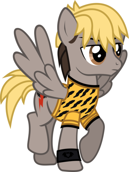 Size: 945x1253 | Tagged: safe, artist:lightningbolt, derpibooru import, ponified, pegasus, pony, .svg available, angry, clandestine industries, clothes, danger days: the true lives of the fabulous killjoys, kobra kid, male, mikey way, my chemical romance, raised hoof, raised leg, shirt, simple background, solo, spread wings, stallion, standing, svg, t-shirt, transparent background, vector, wings, wristband