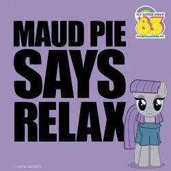 Size: 960x960 | Tagged: derpibooru import, facebook, frankie goes to hollywood, looking at you, maud pie, official, safe