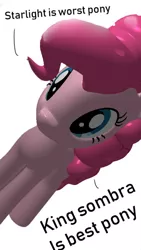 Size: 480x854 | Tagged: 1000 years in photoshop, abuse, derpibooru import, downvote bait, drama, glimmerbuse, implied king sombra, implied starlight glimmer, mouthpiece, pinkie pie, safe, starlight drama, worst pony