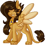 Size: 148x147 | Tagged: safe, artist:ak4neh, derpibooru import, oc, oc:aset, unofficial characters only, pony, sphinx, animated, gif, pixel art, simple background, solo, sphinx oc, transparent background