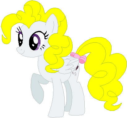 Size: 411x382 | Tagged: safe, artist:greywander87, artist:selenaede, artist:user15432, derpibooru import, surprise, pegasus, pony, base used, bow, g1, g1 to g4, generation leap, solo, tail bow