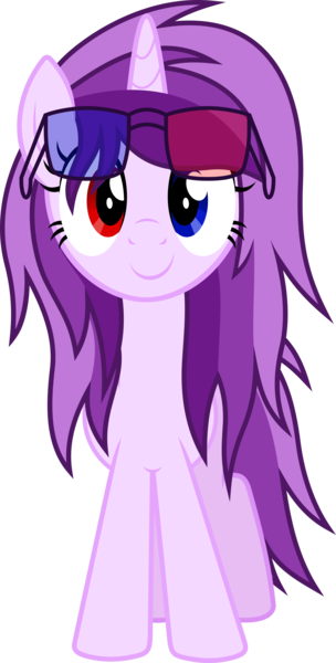 Size: 3449x6818 | Tagged: safe, artist:livehotsun, derpibooru import, oc, oc:purple eye, unofficial characters only, pony, unicorn, absurd resolution, female, glasses, heterochromia, looking at you, mare, simple background, solo, transparent background, vector