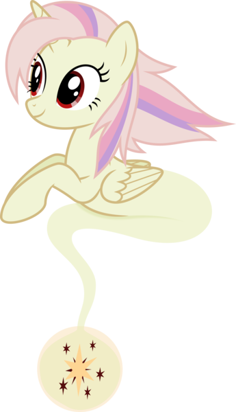 Size: 6400x11119 | Tagged: safe, artist:parclytaxel, derpibooru import, oc, oc:solar blaze, unofficial characters only, alicorn, genie, genie pony, pony, .svg available, absurd resolution, alicorn oc, bottle, female, mare, prone, simple background, solo, transparent background, vector