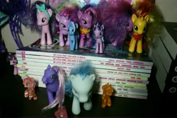 Size: 6000x4000 | Tagged: safe, artist:artofmagicpoland, derpibooru import, starlight glimmer, sunset shimmer, trixie, twilight sparkle, twilight sparkle (alicorn), alicorn, pony, unicorn, blind bag, collection, female, irl, mare, photo, toy