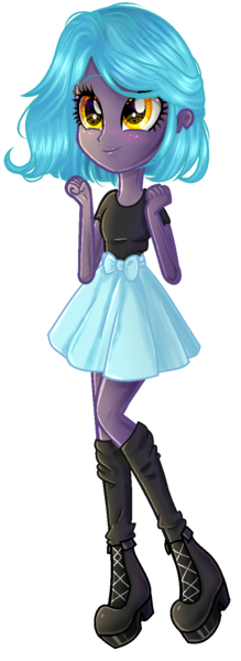 Size: 620x1696 | Tagged: safe, artist:gihhbloonde, derpibooru import, oc, oc:ink blot, unofficial characters only, equestria girls, base used, boots, clothes, cute, equestria girls-ified, female, image, moe, ocbetes, png, shirt, shoes, simple background, skirt, smiling, solo, transparent background