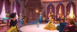 Size: 1280x535 | Tagged: safe, artist:nootaz, derpibooru import, edit, oc, oc:nootaz, human, pony, unicorn, anna, barefoot, barely pony related, beauty and the beast, belle, cinderella, clothes, crossover, crown, cute, disney, disney princess, dress, elsa, feet, female, filly, frown, frozen (movie), glare, happy, jasmine, jewelry, moana, open mouth, pocahontas, ralph breaks the internet, rapunzel, regalia, sitting, size difference, sleeping beauty, smiling, smol, snow white, tiana, wide eyes, wreck-it ralph, wreck-it ralph 2