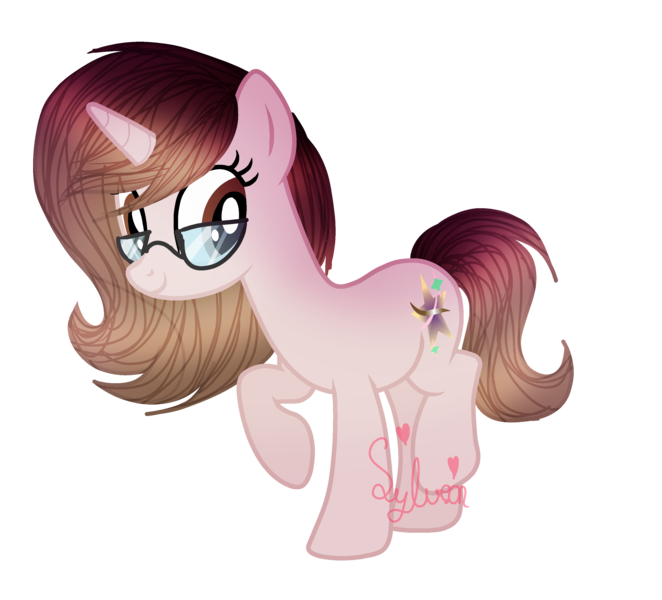 Size: 3000x2720 | Tagged: safe, artist:sylveontriestodraw, derpibooru import, oc, oc:genesis, pony, unicorn, female, glasses, high res, mare, simple background, solo, transparent background