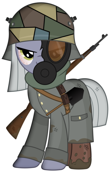 Size: 1916x3000 | Tagged: artist:brony-works, badass, bloodshot eyes, bolt-action rifle, boots, camouflage, clothes, derpibooru import, dirty, gas mask, german, gun, k98, kar98, kar98k, limestone pie, long sleeves, mask, mauser 98k, military, military uniform, mud, part of a set, rifle, safe, scarf, shoes, shovel, simple background, solo, stahlhelm, transparent background, trenchcoat, uniform, vector, weapon, world war i