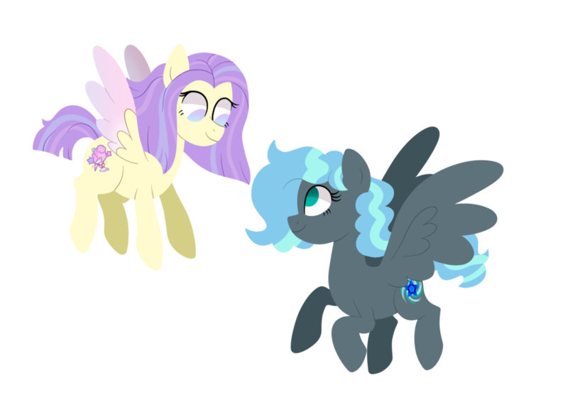 Size: 1024x738 | Tagged: safe, artist:ashidaii, derpibooru import, oc, oc:candy crush, oc:floral rift, unofficial characters only, pegasus, pony, female, mare, simple background, transparent background