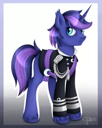 Size: 2400x3000 | Tagged: safe, artist:puggie, derpibooru import, oc, bat pony, bat pony oc, clothes, commission, night guard, solo, uniform, unshorn fetlocks