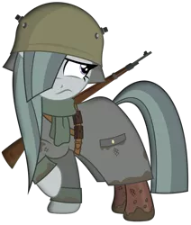 Size: 1024x1208 | Tagged: safe, artist:brony-works, derpibooru import, part of a set, marble pie, pony, clothes, german, gun, helmet, military, military uniform, mud, rifle, simple background, solo, transparent background, uniform, vector, weapon, world war i
