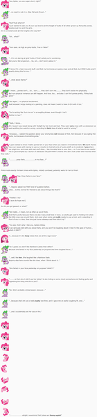 Size: 855x3661 | Tagged: artist:dziadek1990, butts, conversation, derpibooru import, dialogue, emotes, emote story, euphemism, fart joke, knights who say ni, monty python, pinkie pie, puberty, reddit, reference, safe, slice of life, spike, teenager, text