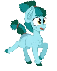 Size: 2439x3035 | Tagged: safe, artist:paskanaakka, derpibooru import, oc, oc:gleamblossom, unofficial characters only, earth pony, pony, blank flank, butt freckles, chest fluff, colored hooves, ear fluff, female, filly, freckles, nose wrinkle, shoulder freckles, simple background, solo, transparent background, unshorn fetlocks, younger