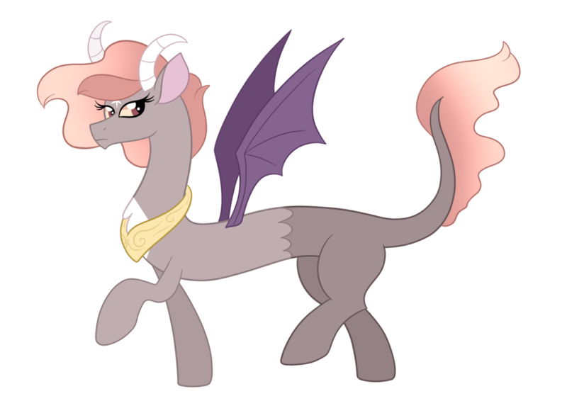 Size: 1024x746 | Tagged: artist:ashidaii, derpibooru import, draconequus, female, hybrid, interspecies offspring, oc, oc:solstice, offspring, parent:discord, parent:princess celestia, parents:dislestia, safe, simple background, solo, transparent background, unofficial characters only