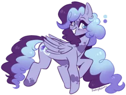 Size: 1024x776 | Tagged: safe, artist:jadeyhooves, derpibooru import, oc, oc:blueberry, pegasus, pony, female, mare, simple background, solo, transparent background