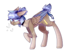 Size: 3460x2310 | Tagged: safe, artist:honeybbear, derpibooru import, oc, oc:emily, pegasus, pony, female, high res, mare, simple background, solo, transparent background, two toned wings