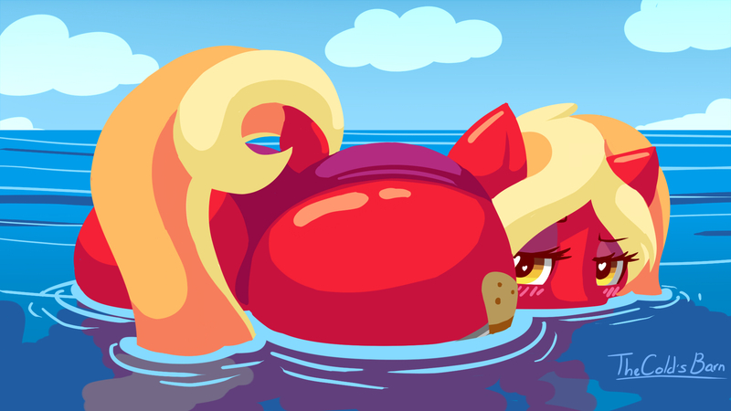 Size: 1920x1080 | Tagged: suggestive, artist:thecoldsbarn, derpibooru import, oc, oc:cylia fever, unofficial characters only, pony, beach, bikini, clothes, dock, female, heart eyes, lineless, mare, milf, ocean, plot, solo, solo female, summer, swimsuit, the ass was fat, wallpaper, water, wingding eyes