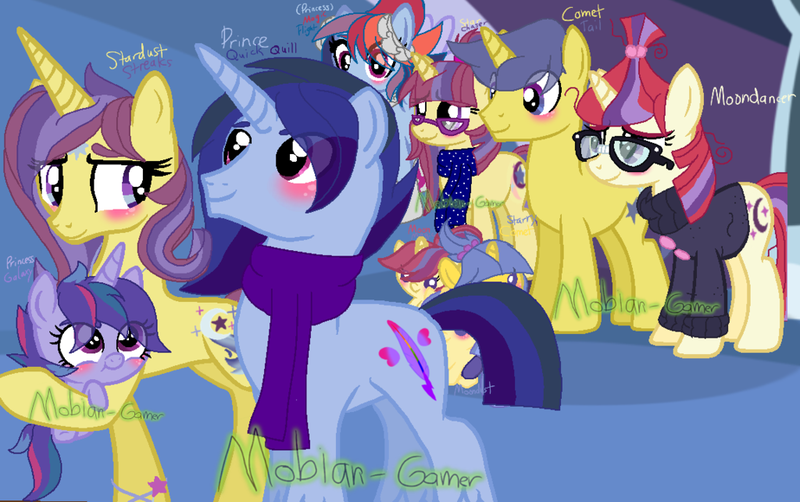 Size: 1024x642 | Tagged: artist:mobian-gamer, cometdancer, comet tail, derpibooru import, female, magical lesbian spawn, male, moondancer, offspring, parent:rainbow dash, parents:cometdancer, parents:twidash, parent:twilight sparkle, safe, shipping, straight