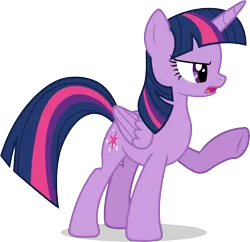 Size: 5991x5804 | Tagged: safe, artist:illumnious, derpibooru import, part of a set, twilight sparkle, twilight sparkle (alicorn), alicorn, pony, non-compete clause, absurd resolution, female, lecture, mare, open mouth, pointing, raised hoof, simple background, solo, transparent background, underhoof, vector