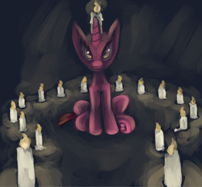 Size: 862x794 | Tagged: safe, artist:tempusfidgets, deleted from derpibooru, derpibooru import, oc, oc:candlelight gleam, candle, solo