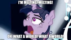 Size: 888x499 | Tagged: alicorn, caption, clone, derpibooru import, dialogue, dying, edit, edited screencap, i'm melting, imminent death, mean twilight sparkle, melting, meme, safe, screencap, solo, the mean 6, the wizard of oz, wicked witch of the west, you know for kids, you ruined everything