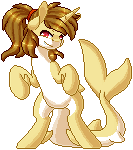 Size: 133x150 | Tagged: animated, artist:ak4neh, derpibooru import, gif, oc, oc:katya ironstead, original species, pixel art, safe, sharkified, shark pony, simple background, solo, species swap, transparent background, unofficial characters only