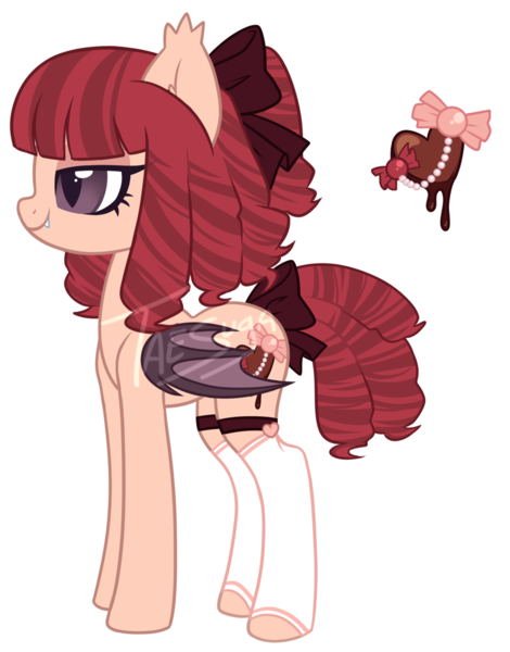 Size: 1024x1306 | Tagged: safe, artist:hawthornss, derpibooru import, oc, oc:cocoa melt, bat pony, pony, bat pony oc, bedroom eyes, clothes, cute, female, simple background, socks, solo, transparent background