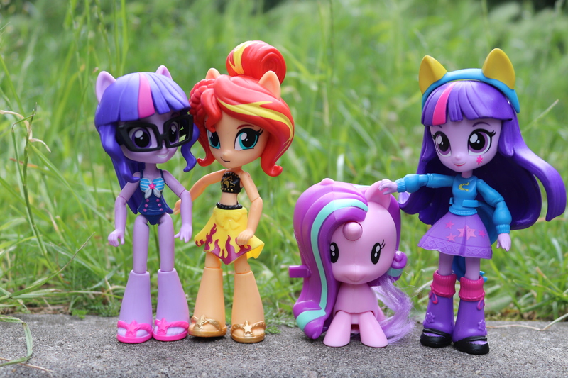 Size: 6000x4000 | Tagged: safe, artist:artofmagicpoland, derpibooru import, sci-twi, starlight glimmer, sunset shimmer, twilight sparkle, twilight sparkle (alicorn), alicorn, equestria girls, cutie mark crew, doll, equestria girls minis, irl, photo, toy