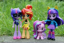 Size: 6000x4000 | Tagged: safe, artist:artofmagicpoland, derpibooru import, sci-twi, starlight glimmer, sunset shimmer, twilight sparkle, twilight sparkle (alicorn), alicorn, equestria girls, cutie mark crew, doll, equestria girls minis, irl, photo, toy