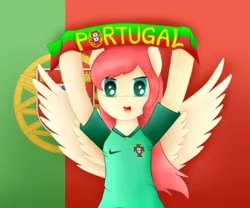 Size: 900x750 | Tagged: artist:berryveloce, derpibooru import, flag, football, oc, portugal, safe, solo, sports, unofficial characters only, world cup