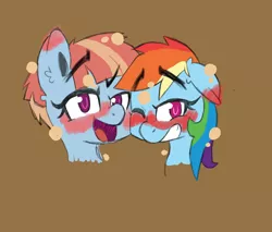 Size: 2080x1768 | Tagged: safe, artist:niggerdrawfag, derpibooru import, rainbow dash, windy whistles, drunk, drunker dash, female, mother and daughter, squeans