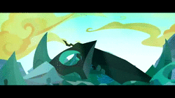 Size: 1920x1080 | Tagged: safe, derpibooru import, edit, edited screencap, screencap, queen chrysalis, changeling, changeling queen, to where and back again, alan silvestri, animated, avengers, avengers: infinity war, black panther, black widow (marvel), captain america, chrysalis encounters heroes, falcon (marvel comics), female, former queen chrysalis, glowing horn, hissing, marvel, marvel cinematic universe, oh shit, oyoke, sound, the incredible hulk, war machine, webm, winter soldier