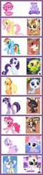 Size: 600x2407 | Tagged: animal, applejack, bev gilturtle, bird, cat, chart, comparison, comparison chart, derpibooru import, diamond tiara, dog, edie von keet, female, fluttershy, goat, hamster, jade catkin, littlest pet shop, littlest pet shop a world of our own, male, mane six, petula woolwright, pinkie pie, quincy goatee, rainbow dash, rarity, roxie mcterrier, safe, sapphire shores, savannah cheetaby, sheep, trip hamston, twilight sparkle